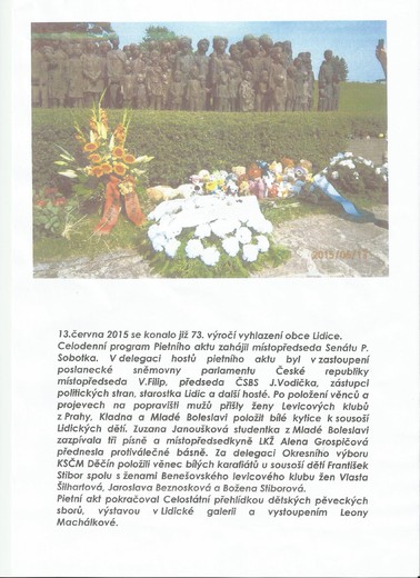 vyroci vyhlazeni obce lidice