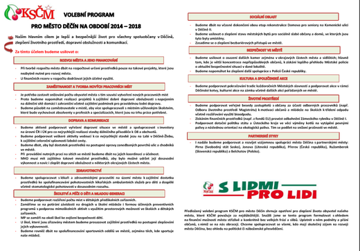 Volební program 2014-2018
