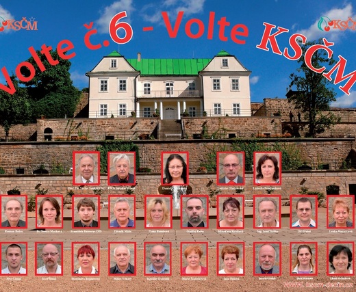 volební plakát KSČM Děčín